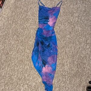 SHEIN Blue and Purple Dress